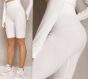 Prążkowane Kolarki Legginsy z Wysokim Stanem Fit Getry Sportowe s/m