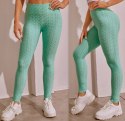 Legginsy PUSH UP sportowe FITNESS KARBOWANE KOLORY L/XL