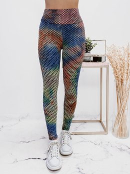 LEGGINSY KARBOWANE MULTICOLOR S/M