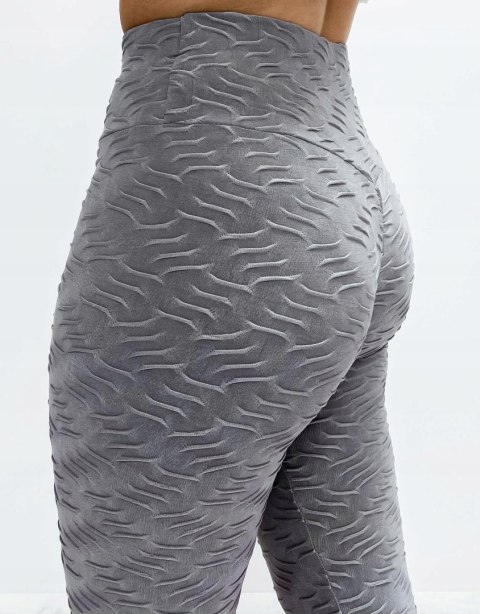 Legginsy KARBOWANE antycellulitowe PUSH UP L/XL Legginsy KARBOWANE antycellulitowe PUSH UP L/XL
